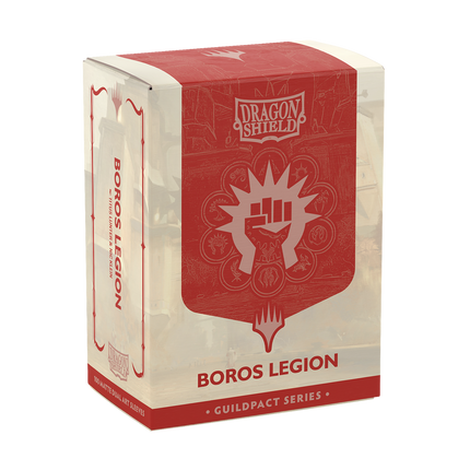 Dragon Shield Boros Legion 100 standard-size sleeves box on transparent background