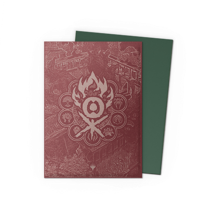 Dragon Shield Gruul Clans sleeve front and interior on transparent background