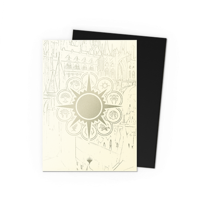 Dragon Shield Orzhov Syndicate sleeve front and interior on transparent background