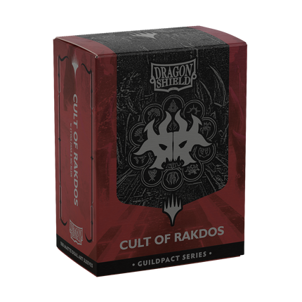 Dragon Shield Cult of Rakdos 100 standard-size sleeves box on transparent background