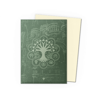 Dragon Shield Selesnya Conclave sleeve front and interior on transparent background