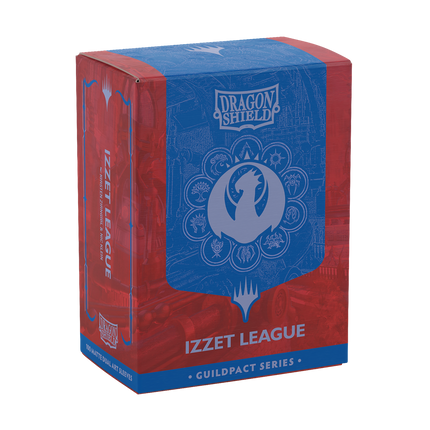 Dragon Shield Izzet League 100 standard-size sleeves box on transparent background