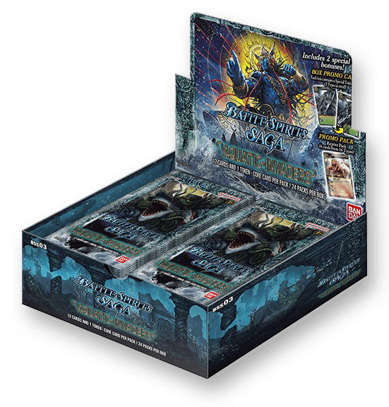 Bandai - Battle Spirits Saga Card Game - Aquatic Invaders (BSS03) - Booster Box (24 Packs) - The Card Vault