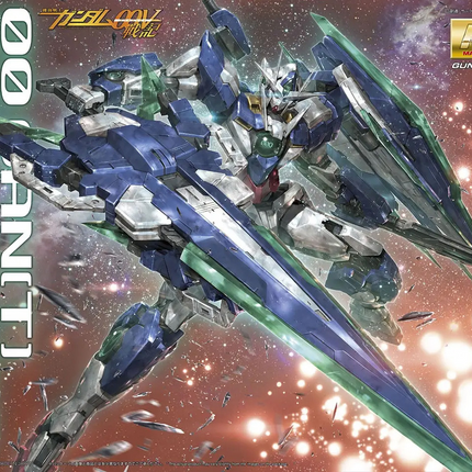 Bandai - Gunpla - MG 1/100 - Mobile Suit Gundam 00V: Battlefield Record - GNT-0000/FS 00 QAN[T] Full Saber - retail packaging