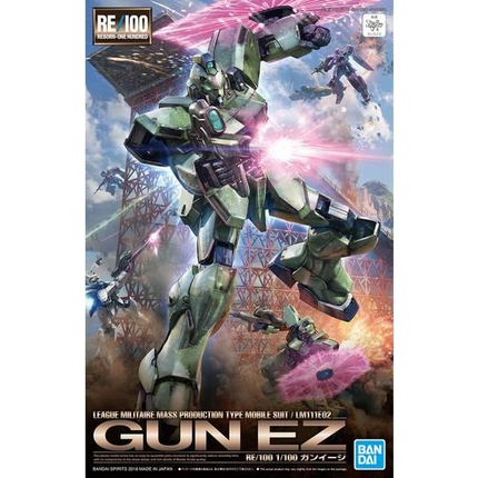 Bandai - Gunpla - RE/100 1/100 - Mobile Suit Victory Gundam - LM111E02 Gun EZ - retail packaging