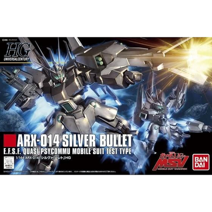 Bandai - Gunpla - HGUC 1/144 - Mobile Suit Gundam Unicorn: Bande Dessinee - ARX-014 Silver Bullet - retail packaging