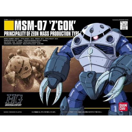 Bandai - Gunpla - HGUC 1/144 - Mobile Suit Gundam - MSM-07 Z'Gok - retail packaging