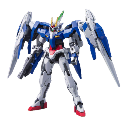 Bandai - Gunpla - HG00 1/144 - Mobile Suit Gundam 00 - GN-0000+GNR-010 00 Raiser + GN Sword III - assembled product