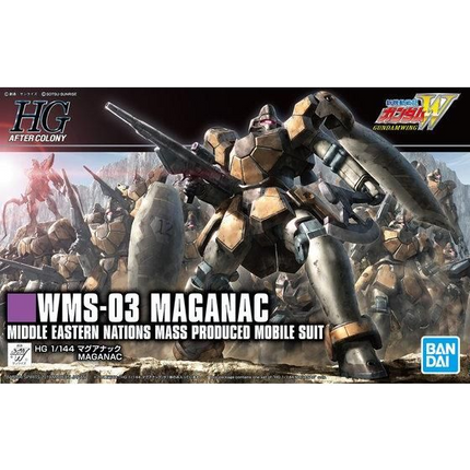 Bandai - Gunpla - HGAC 1/144 - Mobile Suit Gundam Wing - WMS-03 Maganac - retail packaging