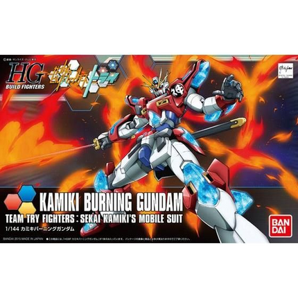 Bandai - Gunpla - HGBF 1/144 - Gundam Build Fighters Try - KMK-B01 Kamiki Burning Gundam - retail packaging