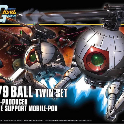 Bandai - Gunpla - HGUC 1/144 - Mobile Suit Gundam - RB-79 Ball Twin Set - retail packaging