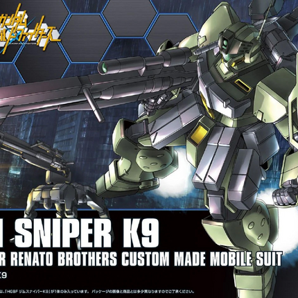 Bandai - Gunpla - HGBF 1/144 - Gundam Build Fighters - RGM-79K9 GM Sniper K9 - retail packaging