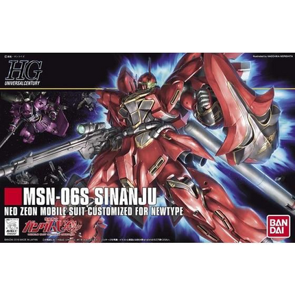Bandai - Gunpla - HGUC 1/144 - Mobile Suit Gundam Unicorn - MSN-06S Sinanju - retail packaging