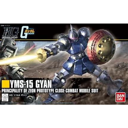 Bandai - Gunpla - HGUC 1/144 - Mobile Suit Gundam - YMS-15 Gyan - retail packaging