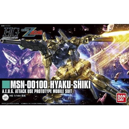 Bandai - Gunpla - HGUC 1/144 - Mobile Suit Zeta Gundam - MSN-00100 Hyaku-Shiki - retail packaging