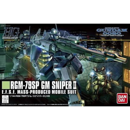 Bandai - Gunpla - HGUC 1/144 - Mobile Suit Gundam 0080: War in the Pocket - RGM-79SP GM Sniper II - retail packaging