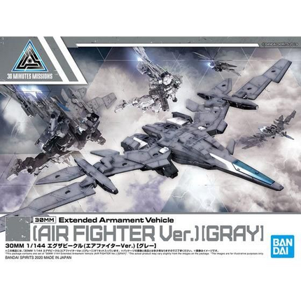 Bandai - 30MM 1/144 - Extended Armament Vehicle (Air Fighter Ver.) (Grey) - retail packaging