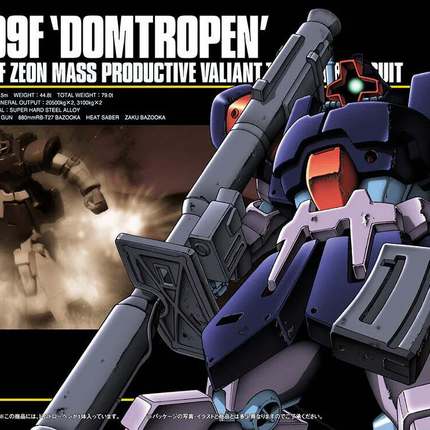 Bandai - Gunpla - HGUC 1/144 - Mobile Suit Gundam 0083: Stardust Memory - MS-09F Dom Tropen - retail packaging