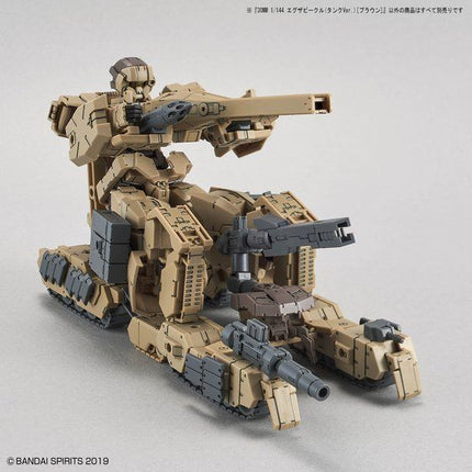 Bandai - 30MM 1/144 - Extended Armament Vehicle (Tank Ver.) (Brown) - official view 9