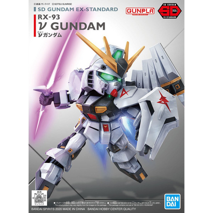 Bandai - Gunpla - SD EX-Standard - Mobile Suit Gundam: Char’s Counterattack - RX-93 ν Gundam - retail packaging