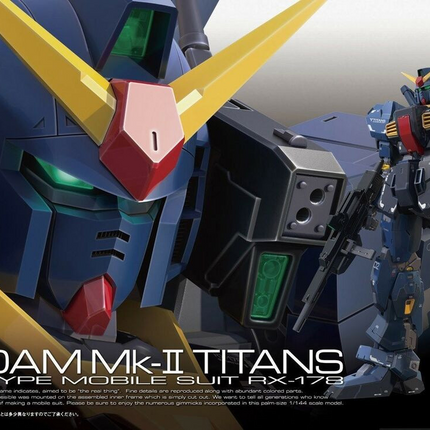 Bandai - Gunpla - RG 1/144 - Mobile Suit Zeta Gundam - RX-178 Gundam Mk-II (Titans) - retail box