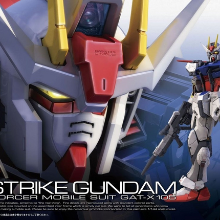 Bandai - Gunpla - RG 1/144 - Mobile Suit Gundam SEED - GAT-X105 Aile Strike Gundam - retail packaging