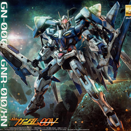 Bandai - Gunpla - MG 1/100 - Mobile Suit Gundam 00V - GN-0000+GNR-010/XN 00 XN Raiser - retail packaging