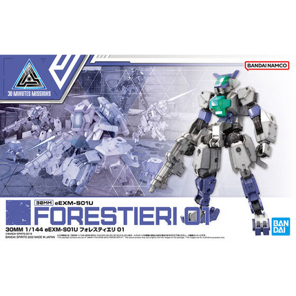 Bandai - 30MM 1/144 - 30 Minutes Missions - eEXM-S01U Forestieri 01 - retail packaging