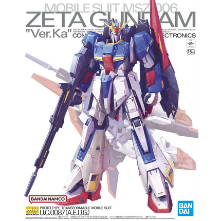 Bandai - Gunpla - MG 1/100 - Mobile Suit Zeta Gundam - MSZ-006 Zeta Gundam Ver.Ka - retail packaging