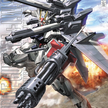 Bandai - Gunpla - MG 1/100 - Mobile Suit Gundam SEED - GAT-X105 Strike Gundam + I.W.S.P. - retail packaging