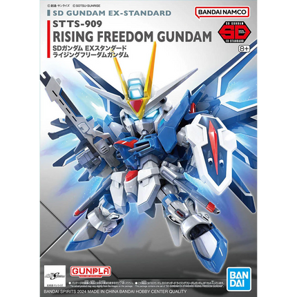 Bandai - Gunpla - SD Gundam EX-Standard - Mobile Suit Gundam SEED Freedom - STTS-909 Rising Freedom Gundam - retail packaging