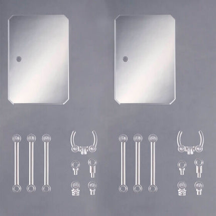 Bandai - Display Accessories - Action Base 6 Clear with Mirror Stickers (Set of 2) - official view 3