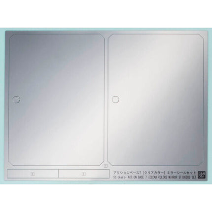 Bandai - Action Base 7 Clear with Mirror Stickers (Set of 2) - official view 2