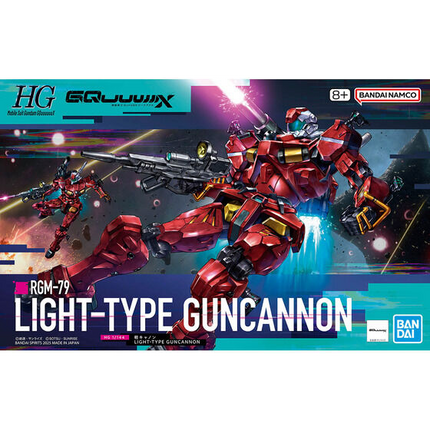 Bandai - Gunpla - HG GQuuuuuuX 1/144 - Mobile Suit Gundam GQuuuuuuX - RGM-79 Light-type Guncannon - retail packaging