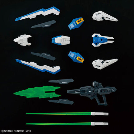 Bandai MGSD Gundam Aerial supplied weapons and accessory parts: GUND-BIT shield components, beam rifle, beam sabers and effects.
