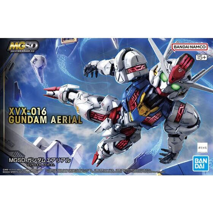 Bandai MGSD XVX-016 Gundam Aerial retail box front.