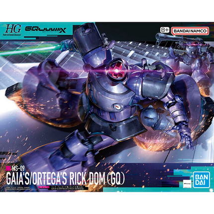 Bandai - Gunpla - HG 1/144 - Mobile Suit Gundam GQuuuuuuX - MS-09 Gaia's/Ortega's Rick Dom (GQ) - retail packaging