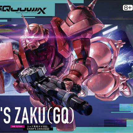 Bandai - Gunpla - HG 1/144 - Mobile Suit Gundam GQuuuuuuX - MS-06S Char's Zaku (GQ) - retail packaging