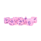 Fanroll - 16mm Resin Polyhedral Dice Set - Flash Dice: Pink