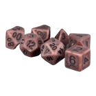 Fanroll - 16mm Resin Polyhedral Dice Set - Ancient Copper