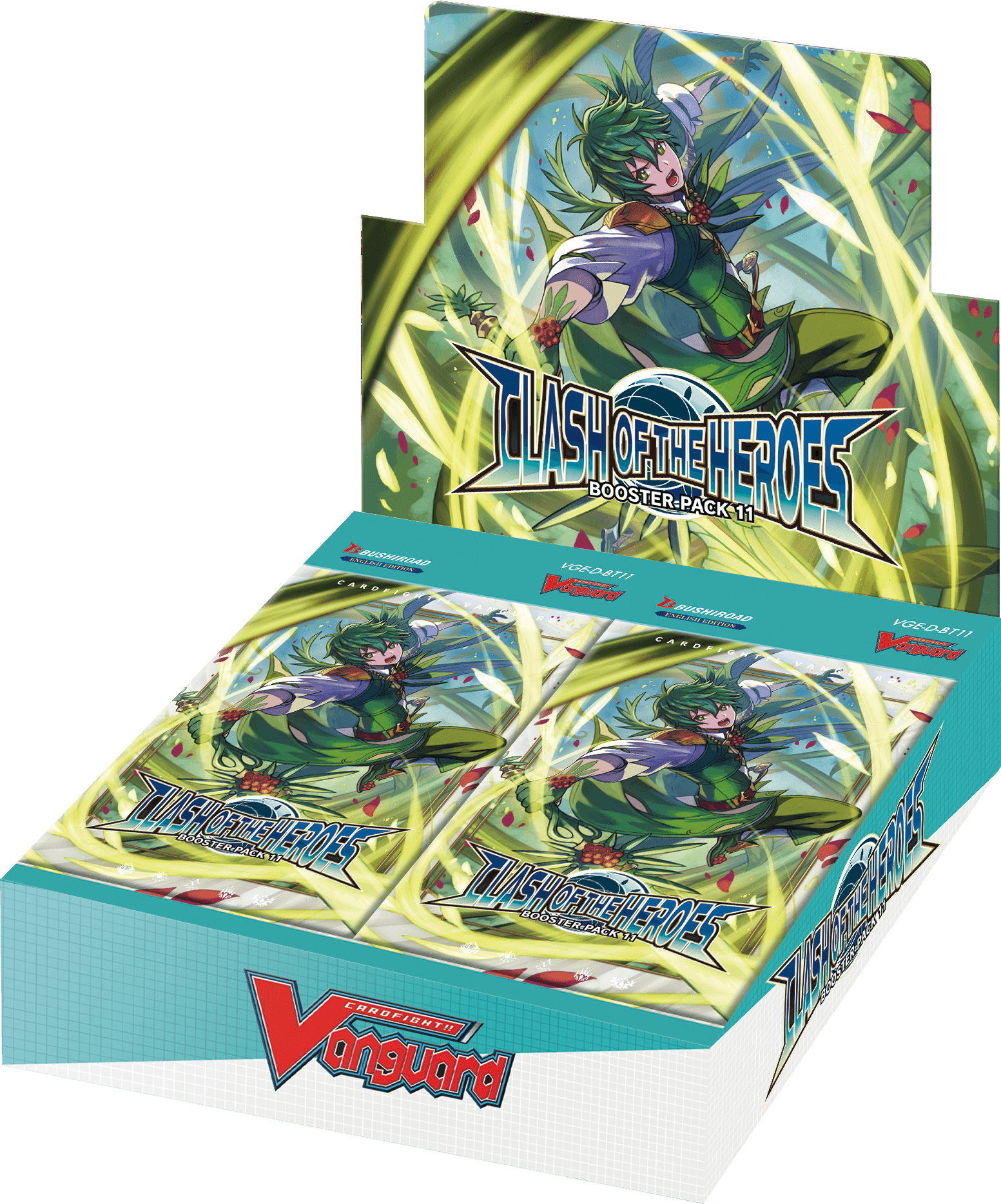 Cardfight!! Vanguard - Clash of the Heroes - Booster Box (16 Packs) - The Card Vault