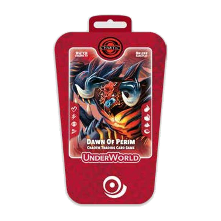 Chaotic TCG Dawn of Perim Secrets Decoded starter pack, UnderWorld artwork (preliminary manufacturer render)