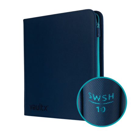 Vault X - 12-Pocket Exo-Tec® Zip Binder - SWSH10 - Blue