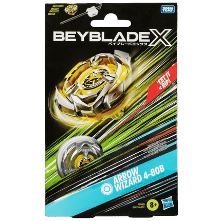 Beyblade X - Starter Pack Top and Launcher - Arrow Wizard 4-80B