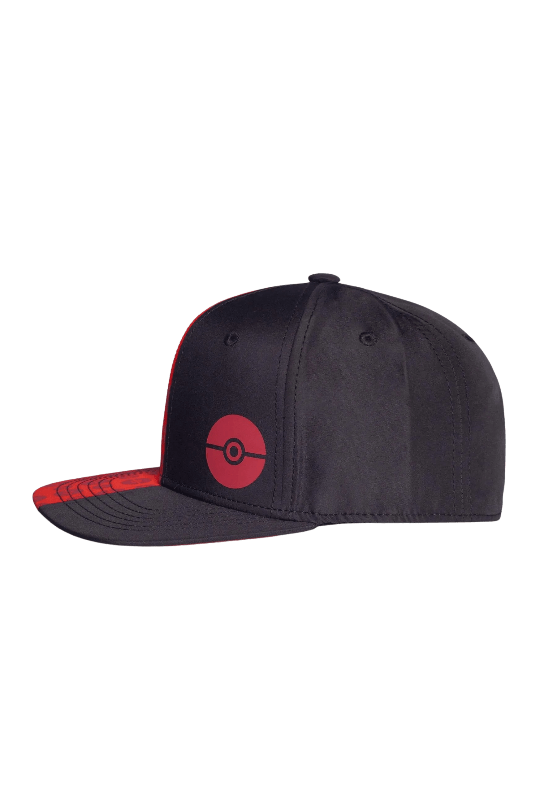 Difuzed - Pokemon - Black and Red Pokeball Snapback Cap - The Card Vault