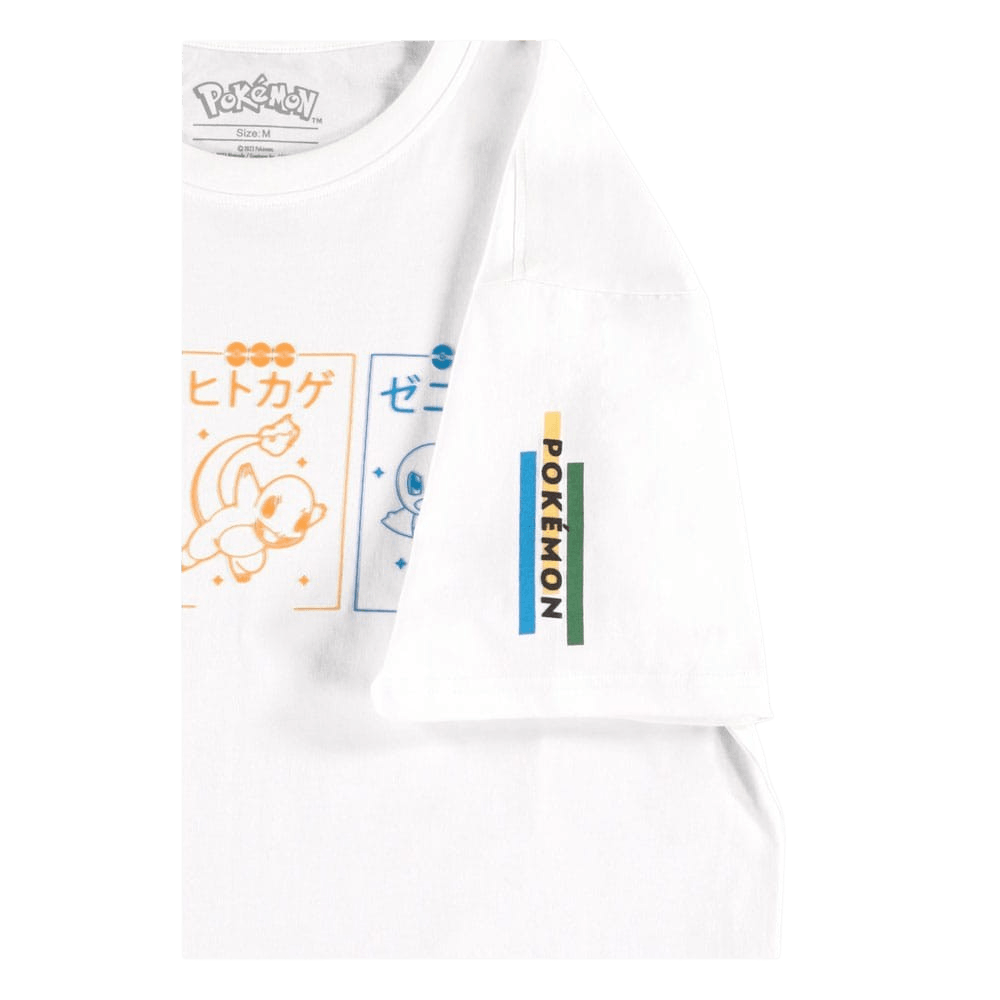 Difuzed - Pokemon - Bulbasaur, Charmander, Squirtle Short Sleeved T-Shirt - The Card Vault