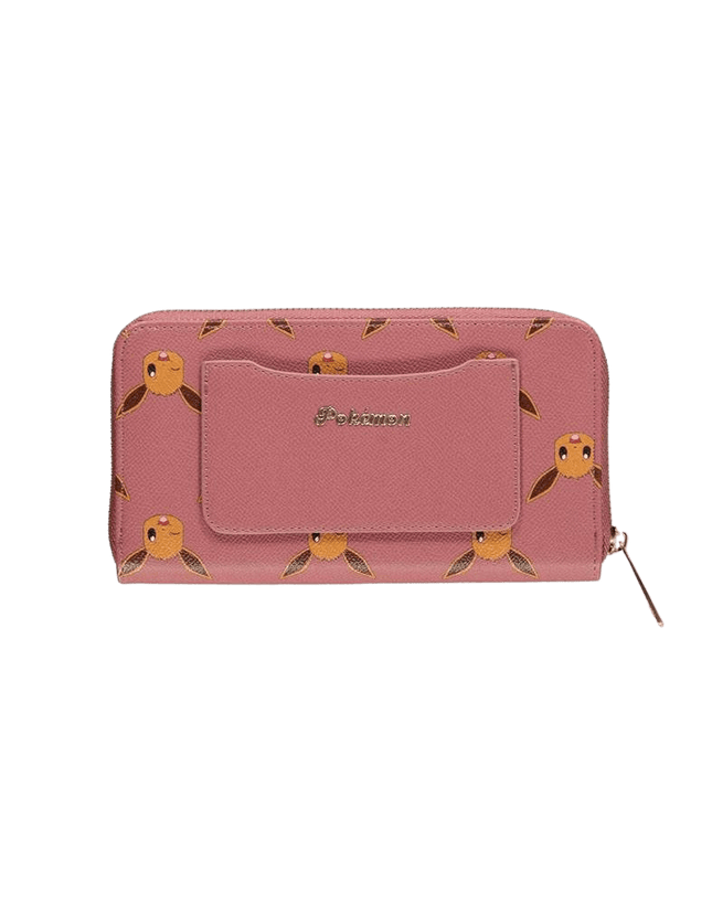 Difuzed - Pokemon - Eevee AOP Girls Zip Around Wallet - The Card Vault