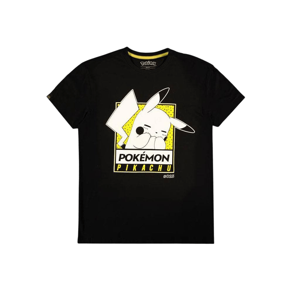 Difuzed - Pokemon - Embarrassed Pikachu Short Sleeved T-Shirt - The Card Vault
