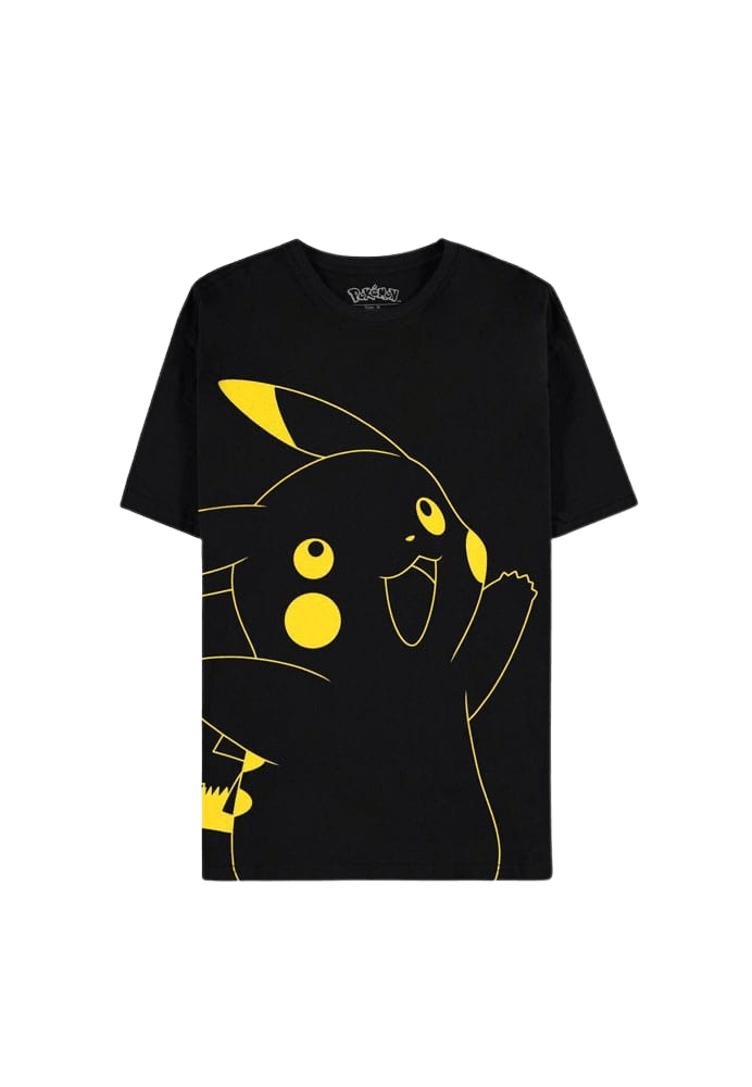 Difuzed - Pokemon - Pikachu Outline Short Sleeved T-Shirt - The Card Vault