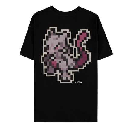 Difuzed - Pokemon - Pixel Mewtwo Short Sleeved T-Shirt - The Card Vault